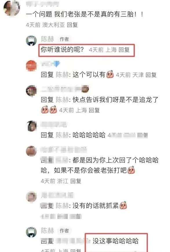 张子萱近照曝光 陈赫否认其怀三胎一事