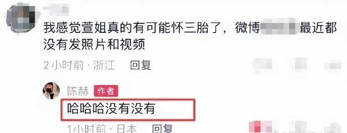 张子萱近照曝光 陈赫否认其怀三胎一事