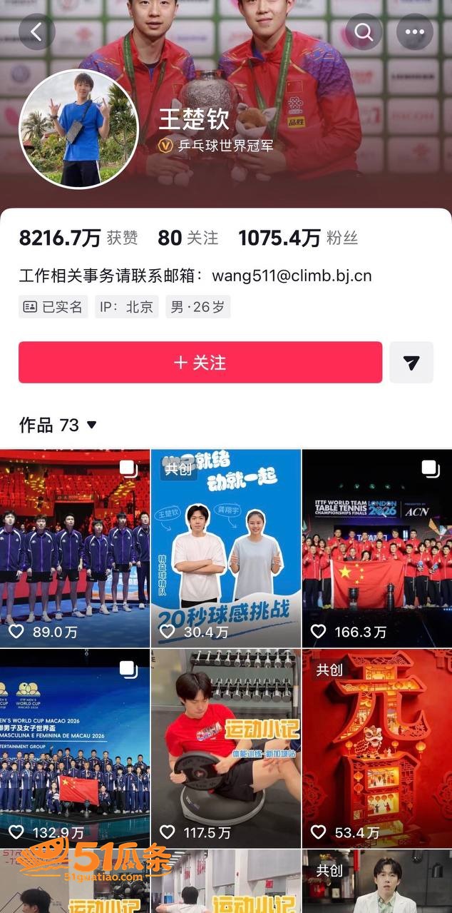吃瓜 王楚钦 睡粉嫖相关图片15