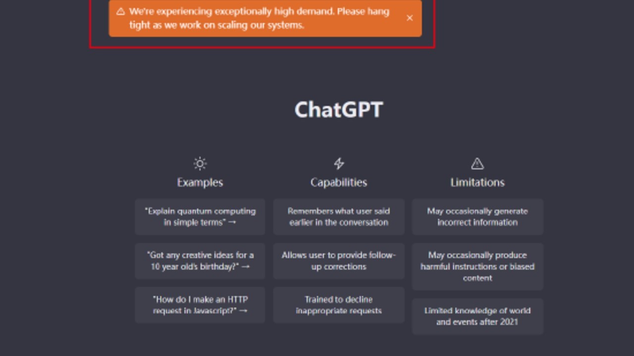 ChatGPT崩了