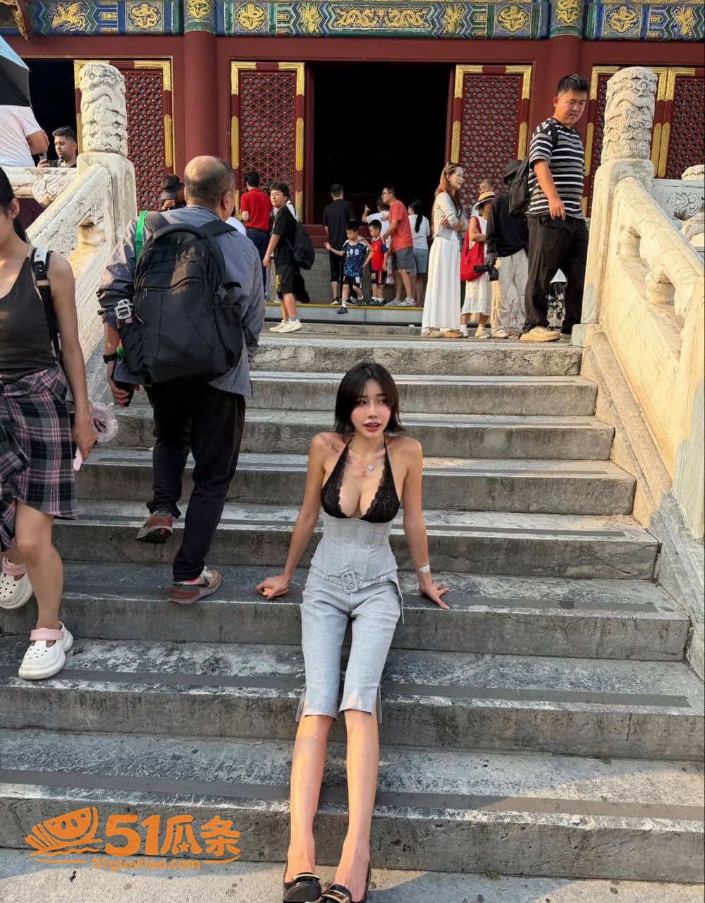 台湾女游客 天坛黑蕾相关图片9