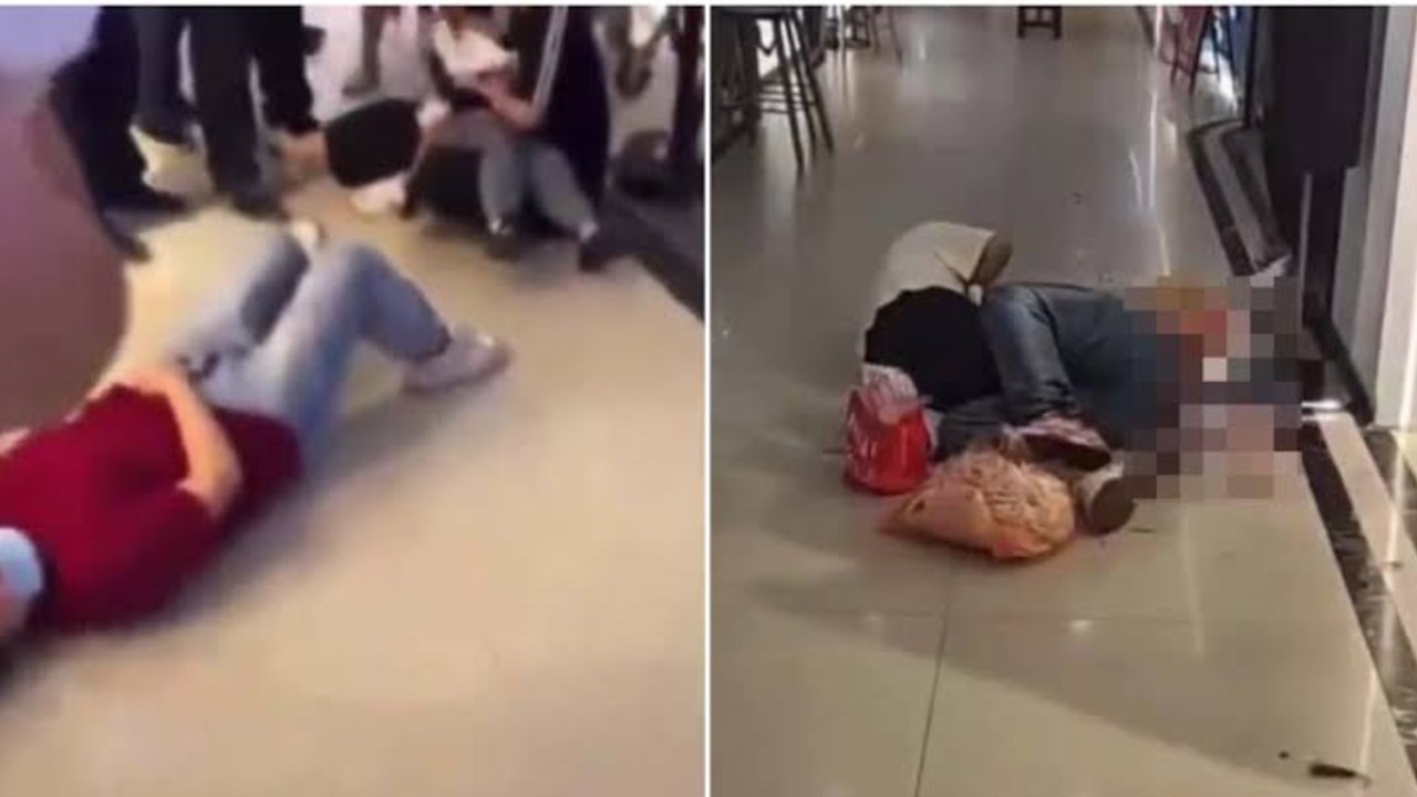 超市员工持刀杀人后死亡