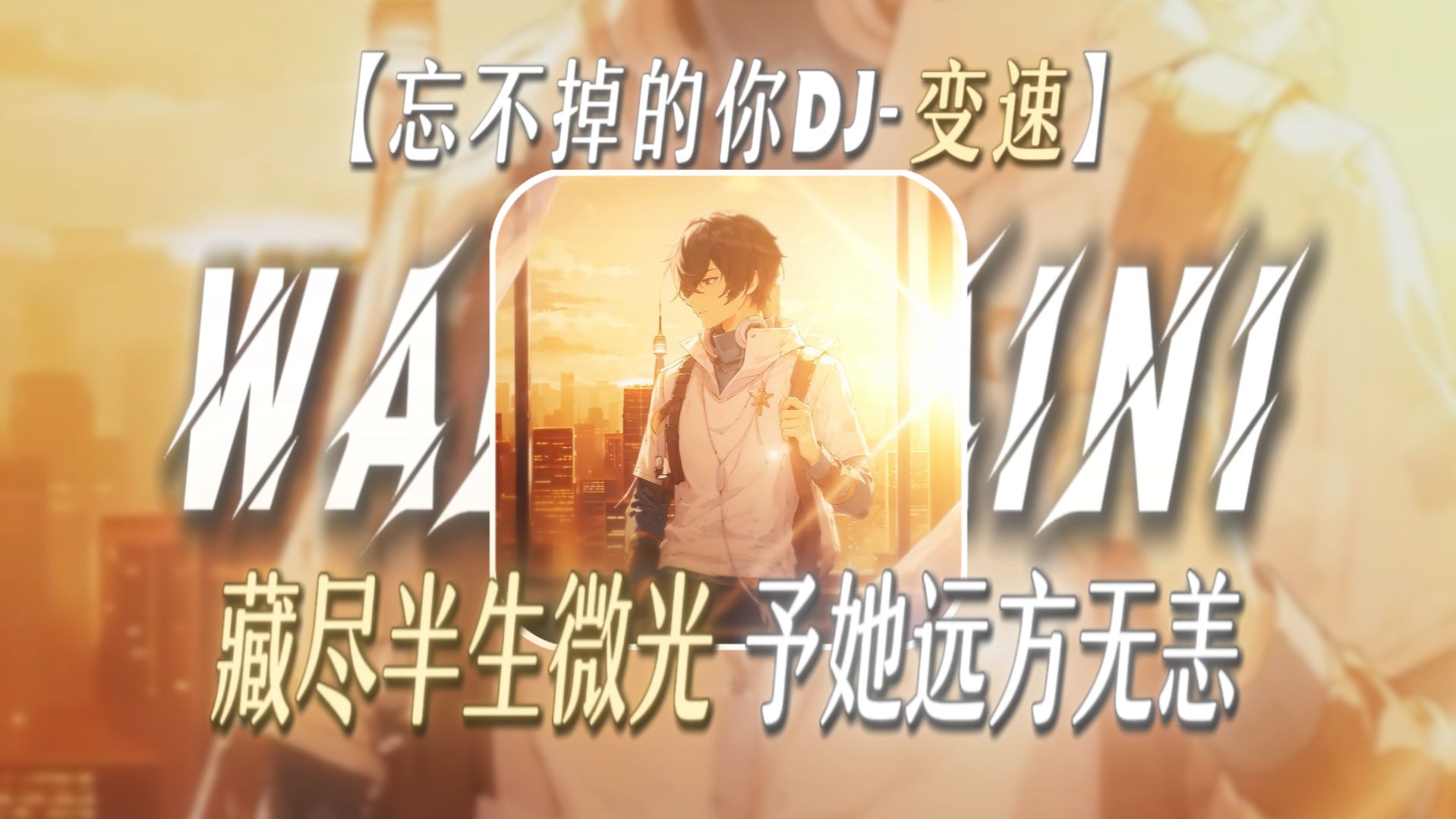 “藏尽半生微光，予她远方无恙”【忘不掉的你DJ-变速】【手足情深の小曲】