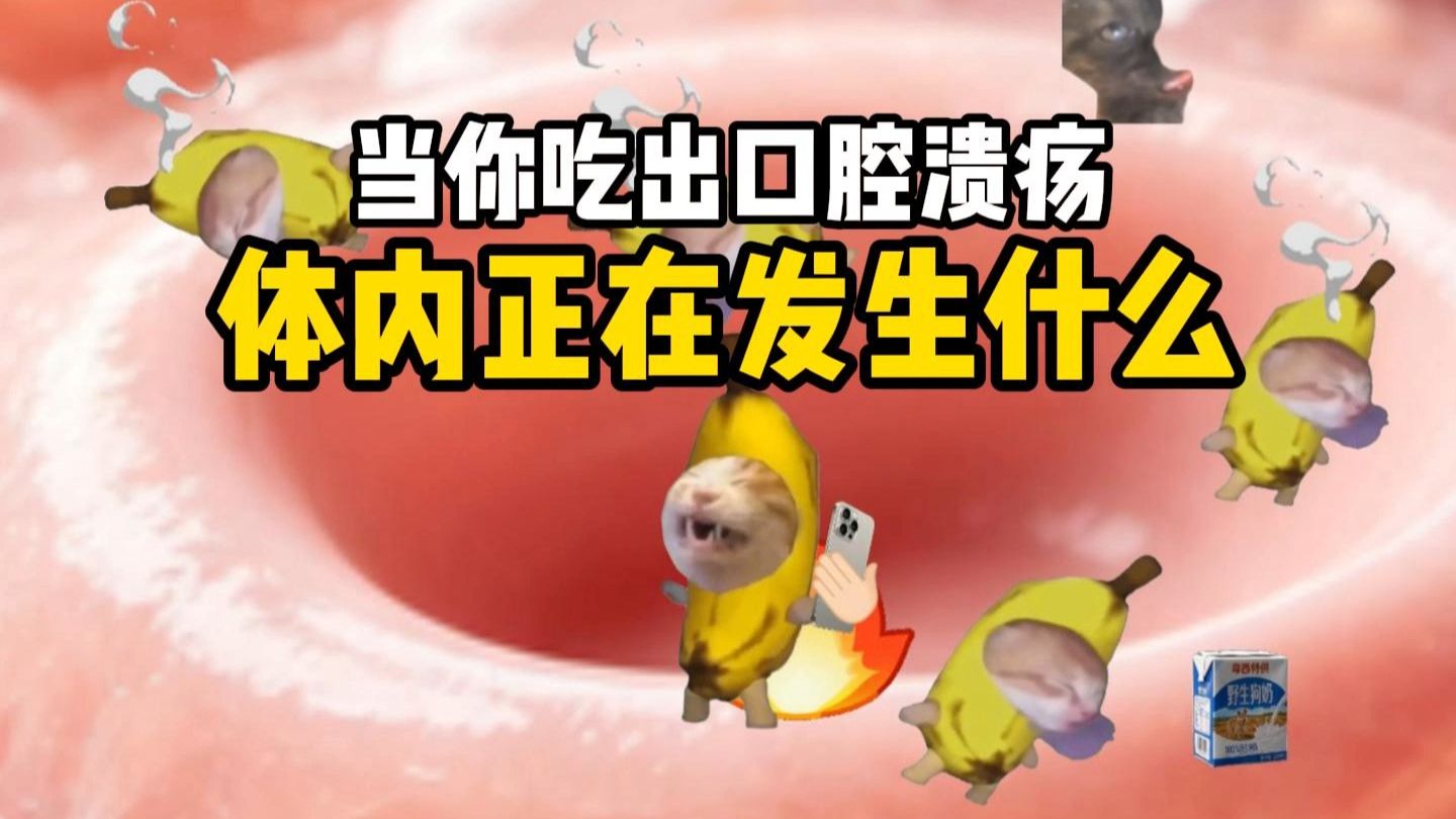 当你吃出口腔溃疡时体内正在发生什么
