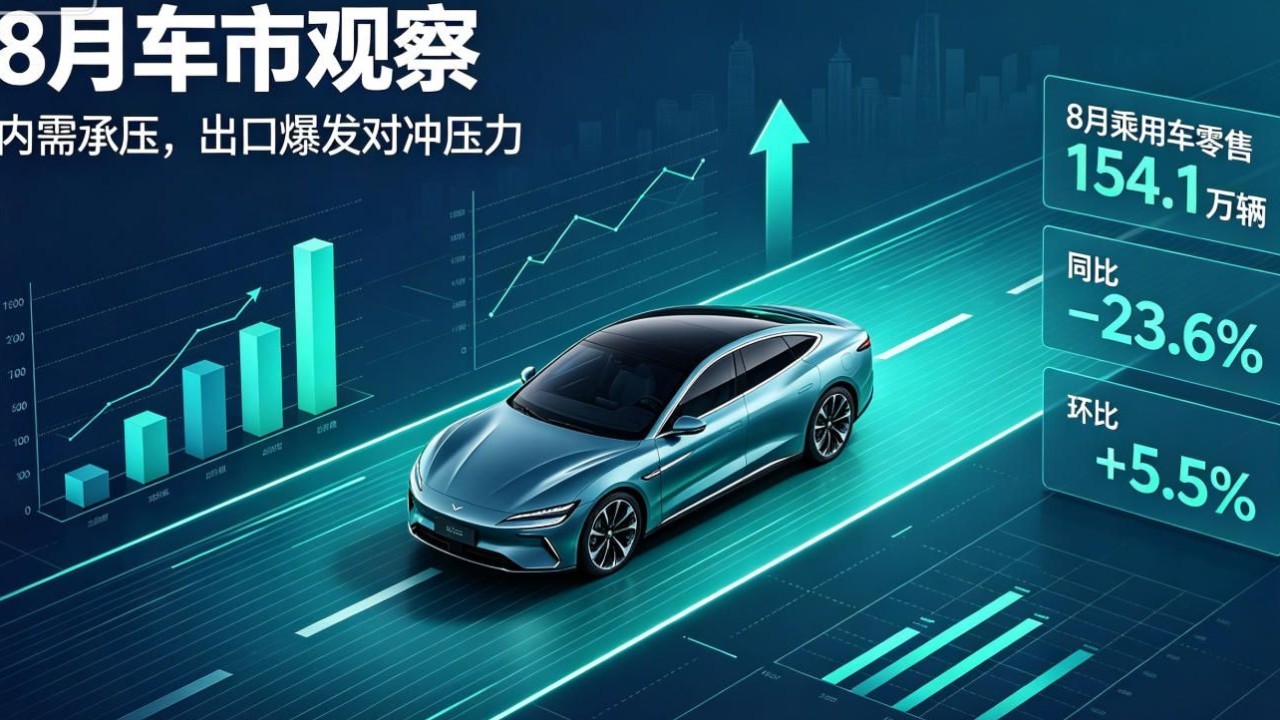 8 月新能源车零售 100.5 万辆，同比下降 10.1%，燃油车零售 54 万辆，同比下降 40%，如何解读？