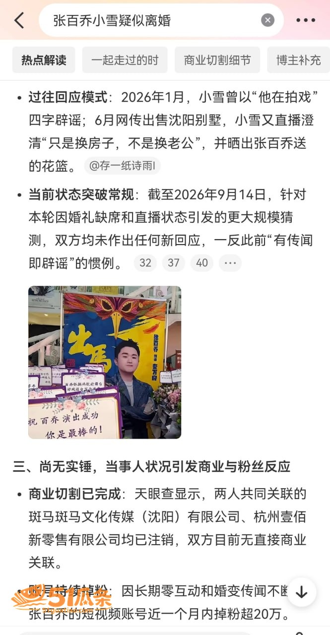小雪 张百乔 婚变疑相关图片45