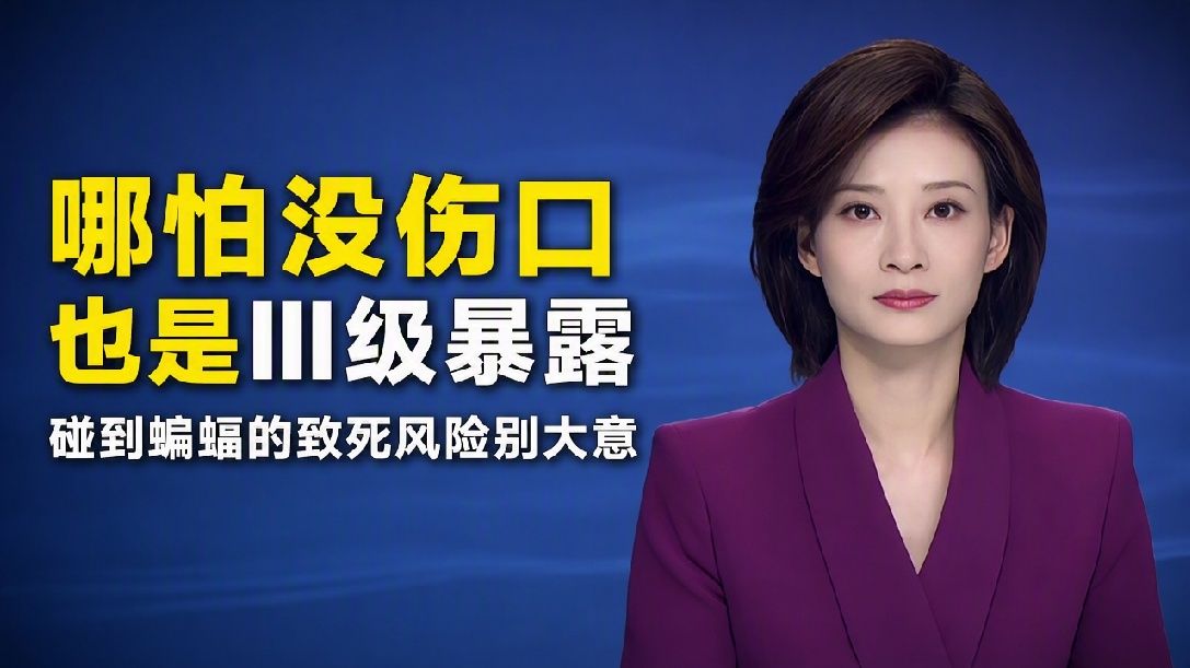 女子散步时被蝙蝠撞到脸，连夜打狂犬病疫苗，医生：直接接触蝙蝠 无论有无伤口，即判定为狂犬病III级暴露，一旦发病死亡率是100%