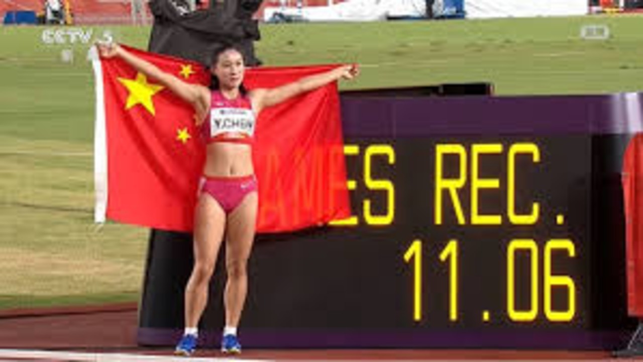 11秒06，破亚运纪录！亚运会女子100米决赛，陈妤颉夺得金牌。点赞祝贺！