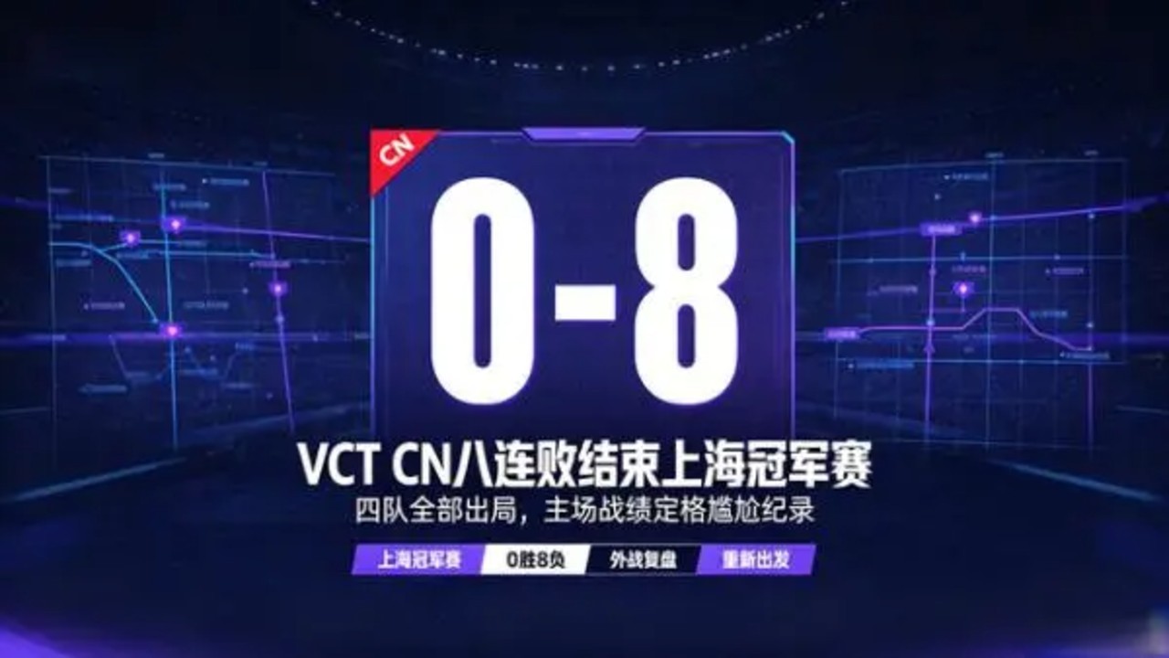 VCTCN八连败结束上海冠军赛