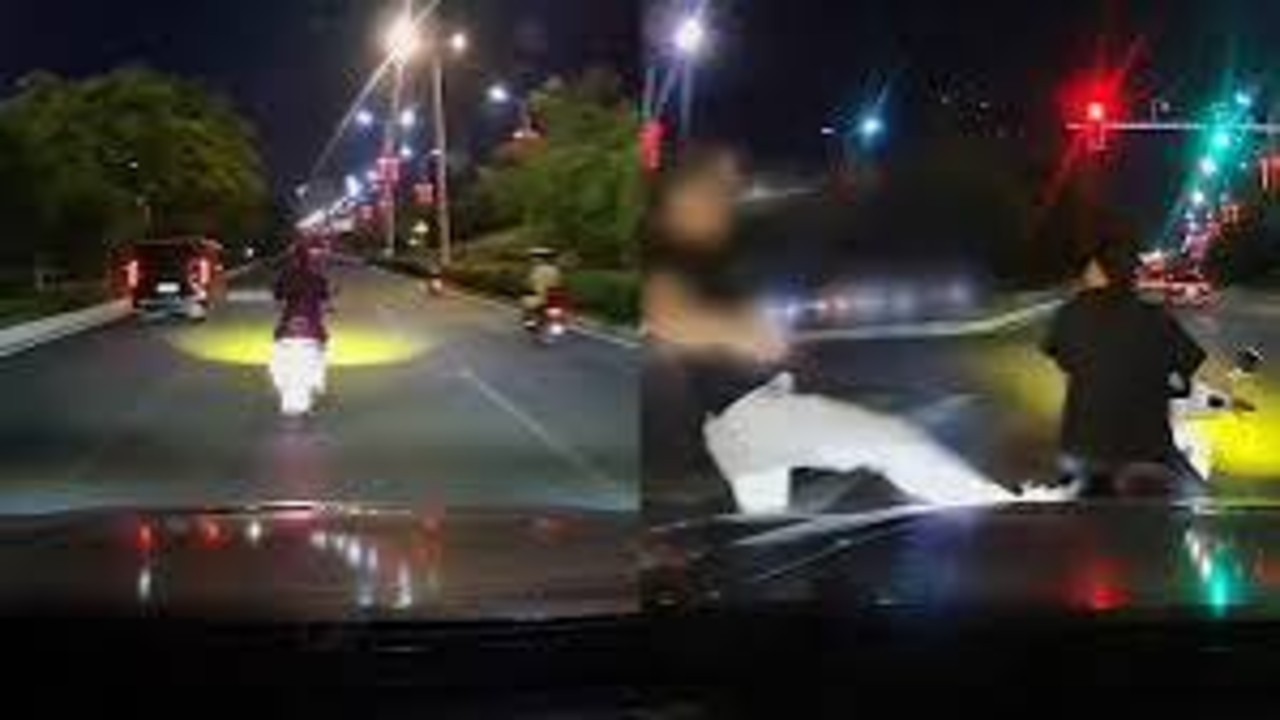 湖南一孕妇马路中间骑车压速并别车，后车司机怒而下车一脚将其车踹翻，事后赔了 800 元，责任该怎么划分？