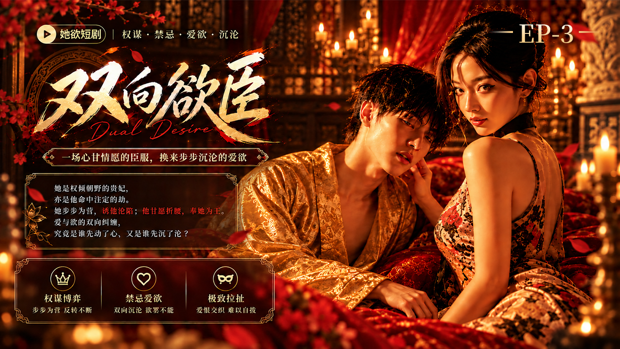 女性向AI短剧《双向欲臣》第三集