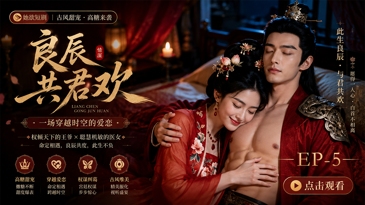 女性向AI短剧《良辰共君欢》第5集