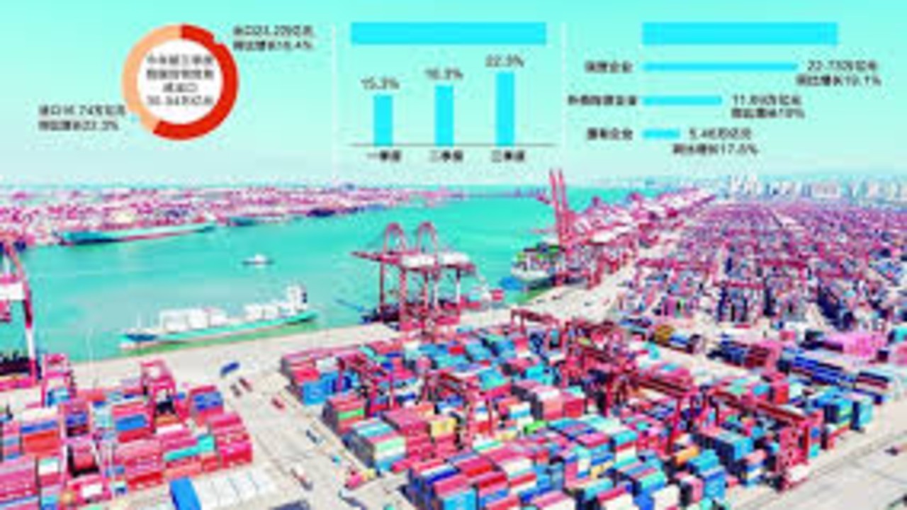 前三季度我国外贸增长18.8%
