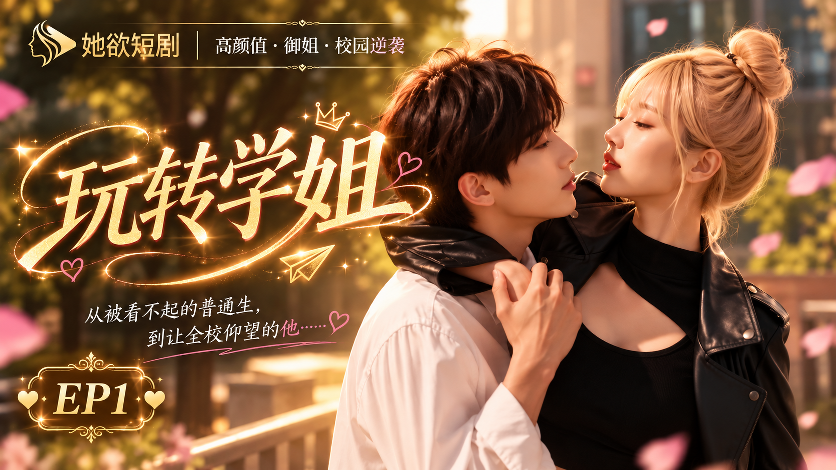 女性向AI短剧《玩转学姐》第1集