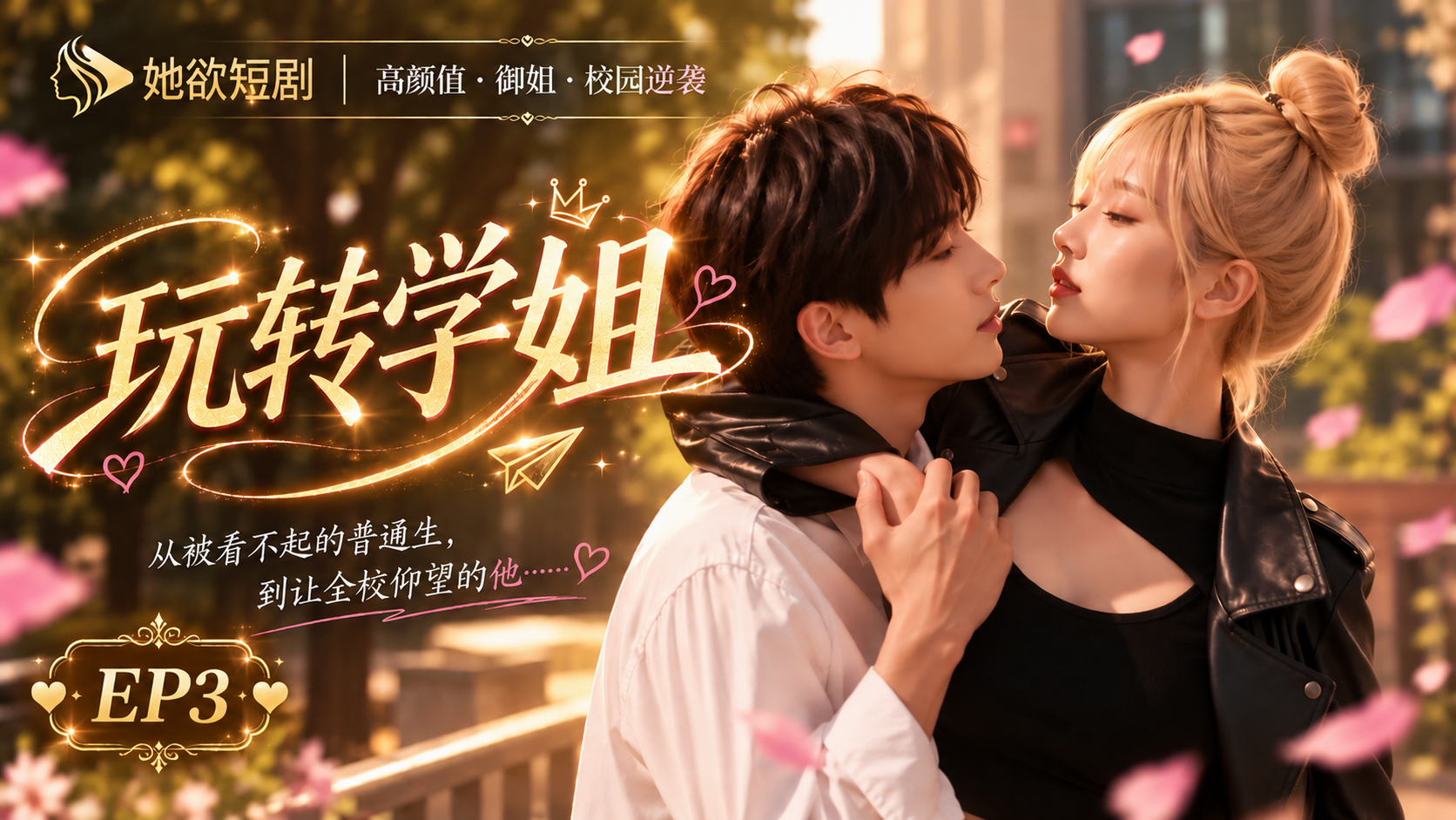 女性向AI短剧《玩转学姐》第3集