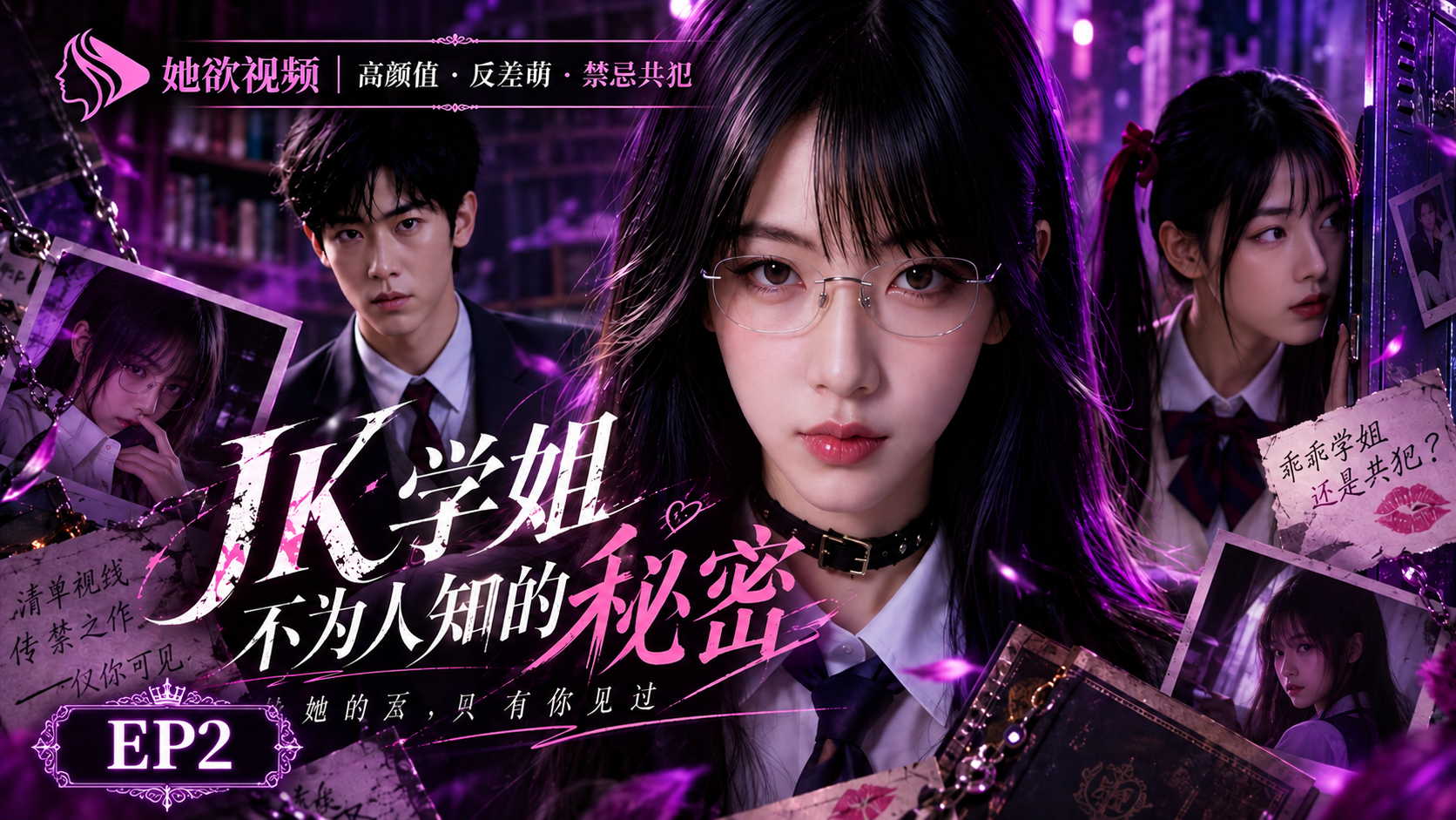 女性向AI短剧《JK学姐不为人知的秘密》第2集