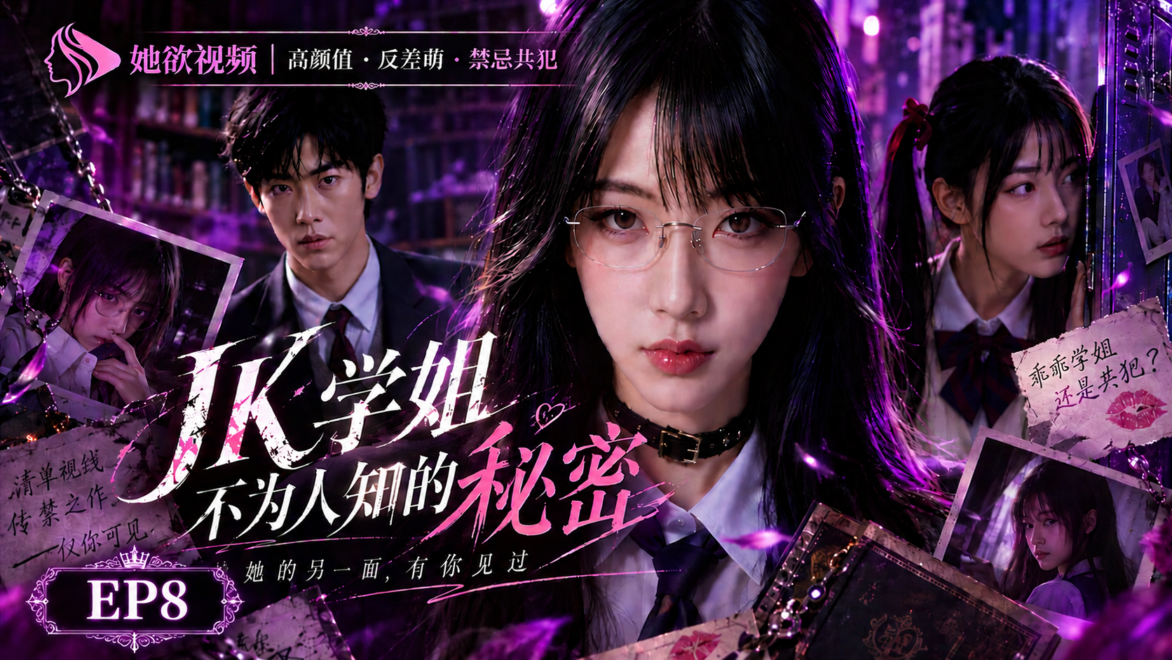 女性向AI短剧《JK学姐不为人知的秘密》第8集