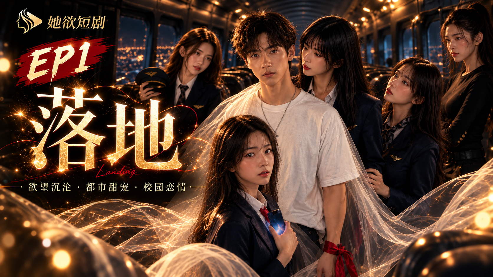 女性向AI短剧《落地》第1集