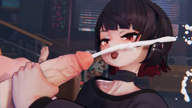 高清3D 绝区零 傲娇少女艾莲超不情愿口交却有超高天赋！舌头灵活挑逗龟头 搭配卖力手交 鸡巴涨得不行了忍不住射她一脸 